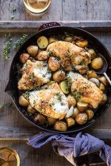 Skillet Roasted French Onion Chicken And Potatoes