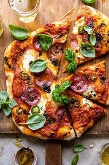 Sweet And Spicy Tomato Basil Pepperoni Pizza