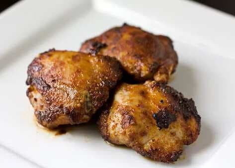 Spicy Honey Brushed Chicken Thighs