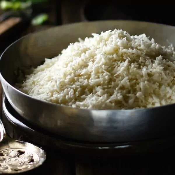 2 Ingredient Cauliflower Rice