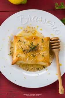 Baked Filo Filled With Thyme And Lemon Feta
