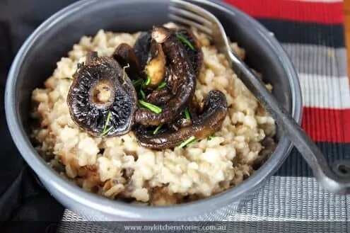 Barley Risotto With Field Mushrooms And Balsamic