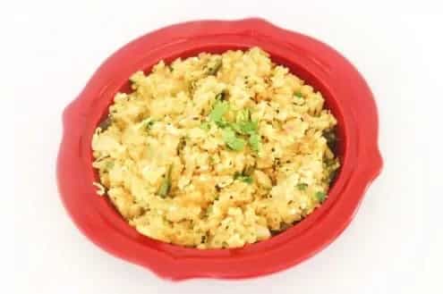 Breakfast Poha Indian Flattened Rice