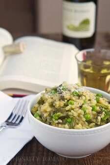Brown Rice Risotto With Spring Vegetables