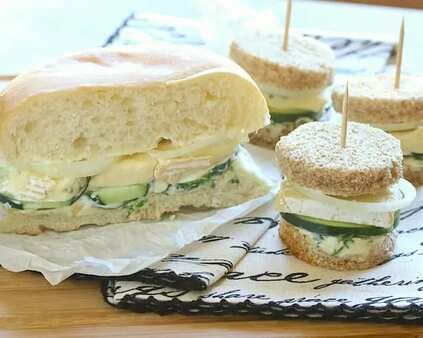 Castello Summer Of Blue French Connection Sandwich With Cucumber And Blue Cheese