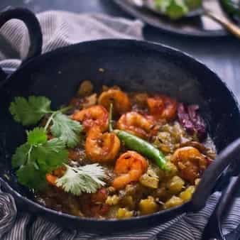 Chaal Kumro Chingri:Ash Gourd With Shrimp