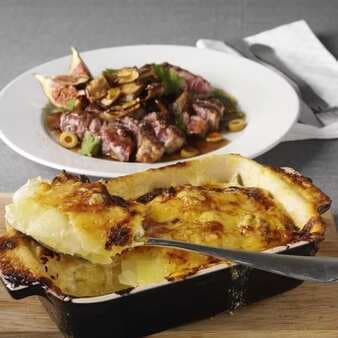 Tryswedish Thursdays:Dry Aged Beef With Cheesy Vsterbottensost Potatoes Au Gratin