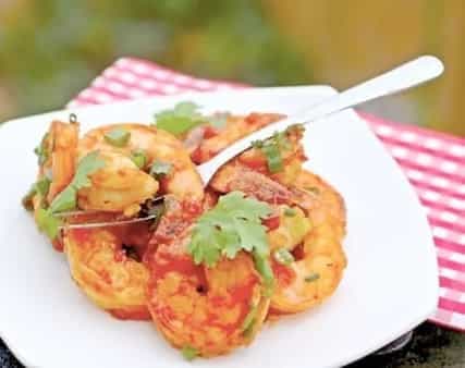 Chili Garlic Hakka Shrimp