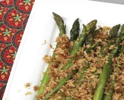 Cooking Magazines:Roasted Asparagus With Lemony Breadcrumbs