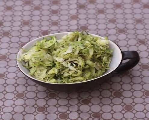 Cooking Magazines:Shredded Brussels Sprouts With Poppy Seeds