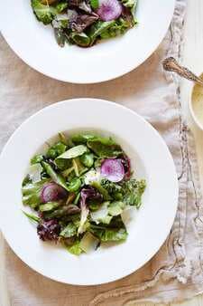 Delights Of Dijon Spring Asparagus And Fava Salad With A Mustard Vinaigrette