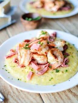 Feed Your Creativity Corned Beef And Shrimp Grits With Caraway Havarti