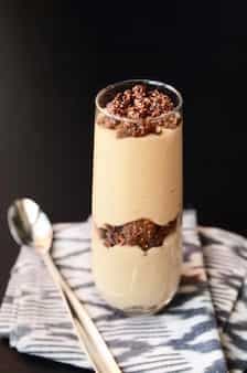 Fluffy Peanut Butter Mousse Parfait With Chocolate Crumble