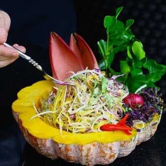 Gourmet Raw Pad Thai Salad From Chef At Anantara Phuket