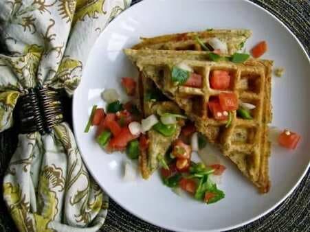 Grilled Cheese And Chicken Sausage Waffles