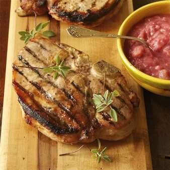 Grilled Double-Cut Pork Chops