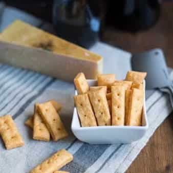 Homemade Three Cheese Crackers Perfect For A Cheese Board