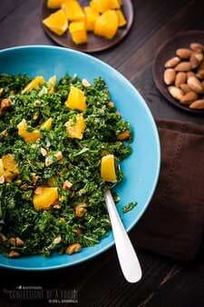 Kale And Orange Almond Salad With Marmalade Dressing