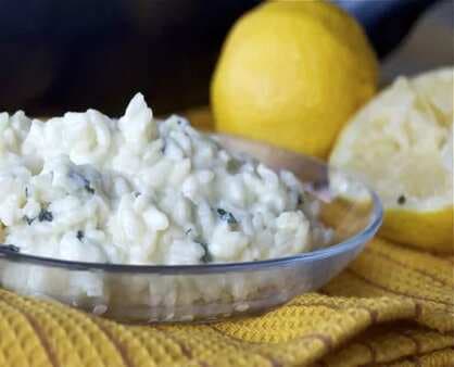 Lemon Risotto With Mint And Ricotta