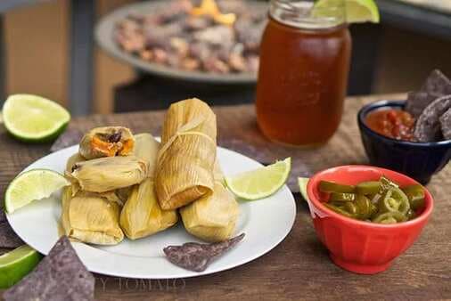 Meatless Tamales With Black Bean Filling