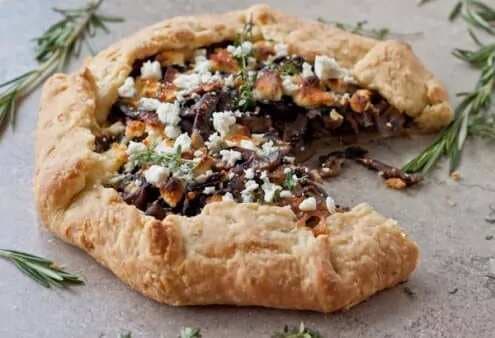 Mushroom And Goat Cheese Galette