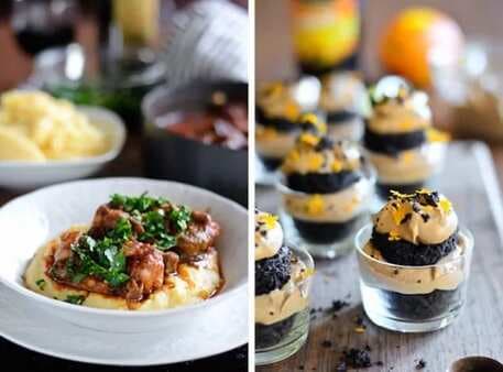 Italian Holiday Table:Oxtail Osso Bucco And Dark Chocolate Olive Oil Trifles