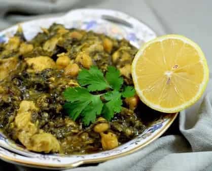 Persian Khoresht Of Chicken And Herbs