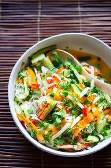 Pickled Vegetables Rice Noodle Salad