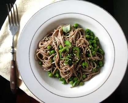 Vegan Soba Noodle And Pea Salad