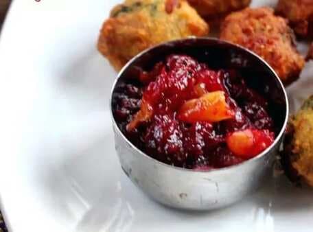 Spiced Cranberry And Apricot Chutney