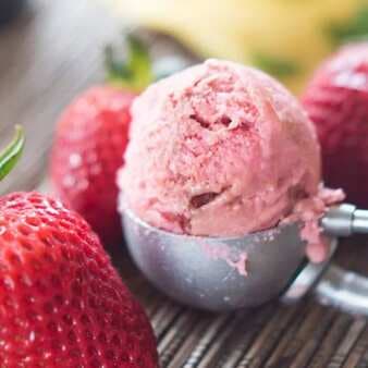 Strawberry Balsamic Ice Cream