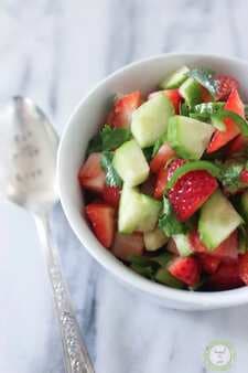 Strawberry And Cucumber Salsa