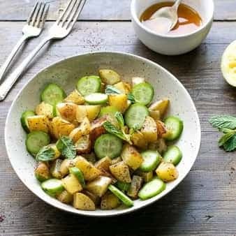 Sumac Potatoes And Cucumber Salad
