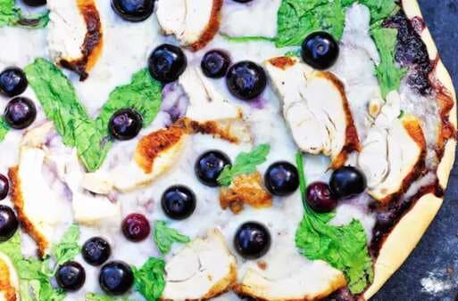 Sweet And Tangy Blueberry Barbecue Chicken Pizza