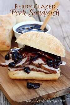 Tender Pork Sandwiches With Blueberry Glaze