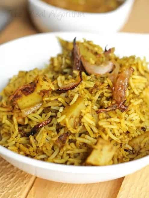 Vegetarian Hyderabadi Dum Biryani