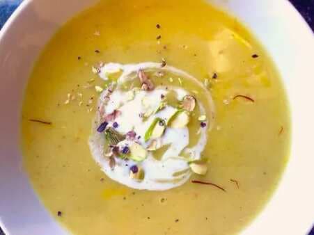 Yam Soup With Coconut Milk And Saffron