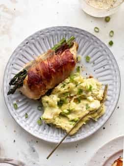 Prosciutto Wrapped Asparagus Stuffed Chicken