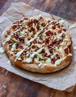 Turkey, Bacon + Avocado Ranch Whole Wheat Pizza