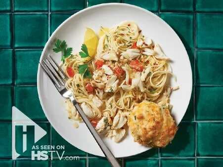 Crab Scampi With Angel Hair Pasta