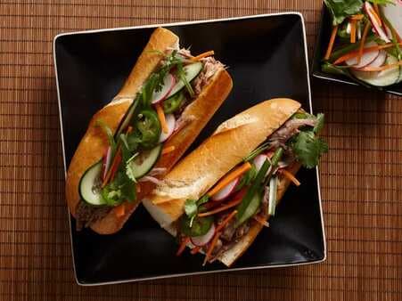 Instant Pot Banh Mi Pork Sandwiches