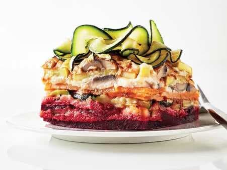 Rainbow Lasagna With Spiralized Zucchini