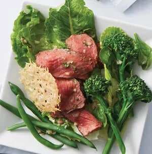 Romaine, Spinach And Grilled Steak Salad