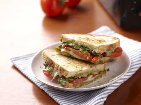 Toasted Caprese Grilled Cheese