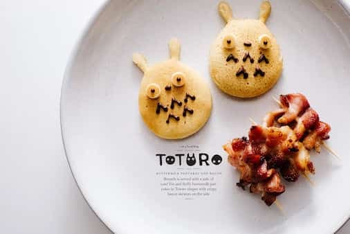 Buttermilk Totoro Pancakes And Bacon