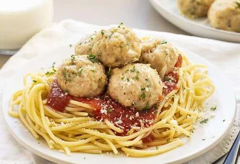 Chicken Meatballs And Spaghetti
