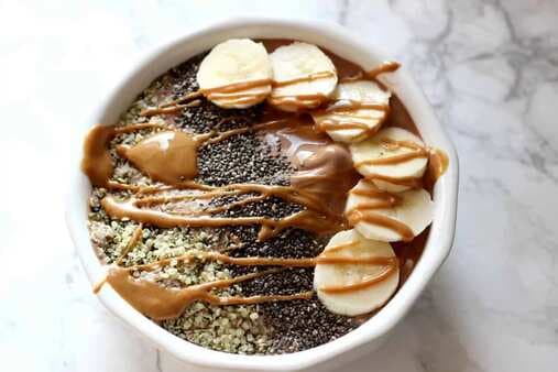 Peanut Butter Protein Smoothie Bowl