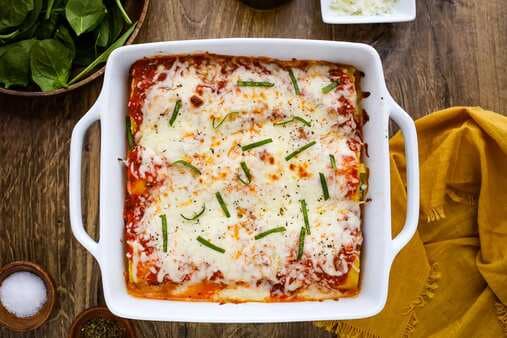 Vegetarian Lasagna Roll Ups