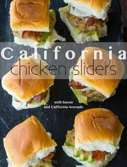 California Avocado Chicken Sliders