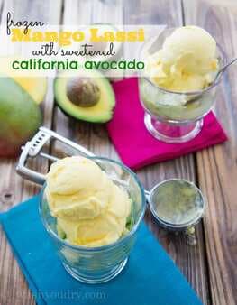 Frozen Mango Lassi with Sweetened California Avocados